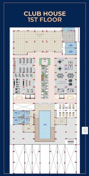 Floor Plan in 2 BHK Apartment at Nirvana Landmark, Jakhya – for Sale