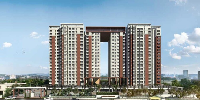 Exterior View, vajram-newtown 2 Bedroom 1300 Sq.Ft. Apartment In Thanisandra Main Road Bangalore 10375158