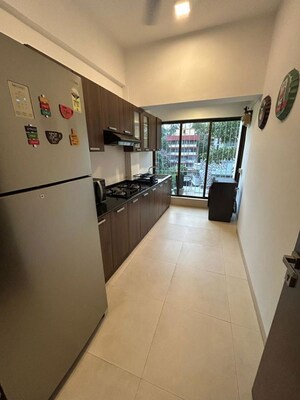 Balcony in 3 BHK Apartment at High Tide Apartment, Juhu – for Rent