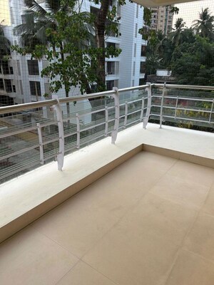 Balcony in 3 BHK Apartment at High Tide Apartment, Juhu – for Rent