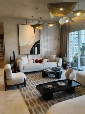 Living Room in 4 BHK Apartment at Godrej One Mahalaxmi, Mahalaxmi – for Sale