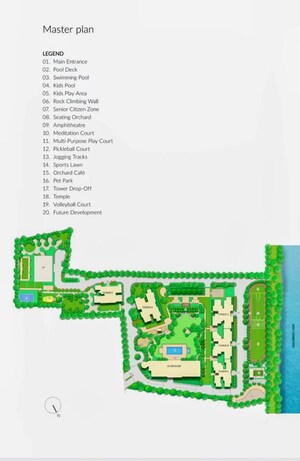 Master Plan in 3.5 BHK Apartment at Lodha Elanza, Dommasandra – for Sale