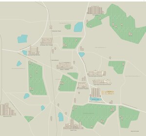 3.5 BHK Apartment – Map Location View at Lodha Elanza, Dommasandra - for Sale