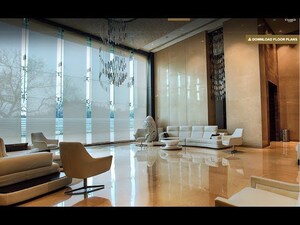 Living Room in 4 BHK Apartment at K Raheja Modern Vivarea, Mahalaxmi – for Sale