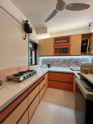 Kitchen in 2.5 BHK Apartment at Sheth Vasant Oasis, Andheri East – for Rent