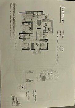 3 BHK Apartment For Rent in TVS Emerald Jardin