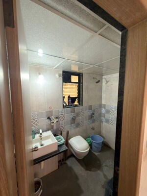 Bathroom in 2 BHK Apartment at Kohinoor Sapphire, Tathawade – for Rent