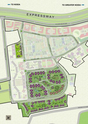 Master Plan in 3 BHK Apartment at Jaypee Green Kosmos Phase II, Sector 134 – for Sale