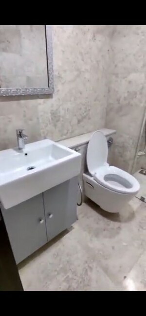 Bathroom in 3 BHK Apartment at Sheth Auris Serenity Tower 1, Malad West – for Rent