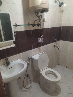 Bathroom in 3 BHK Apartment at Church View Apartments, Sector 29 – for Rent