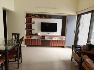 Living Room in 3 BHK Apartment at Pebbles I, Bavdhan – for Rent