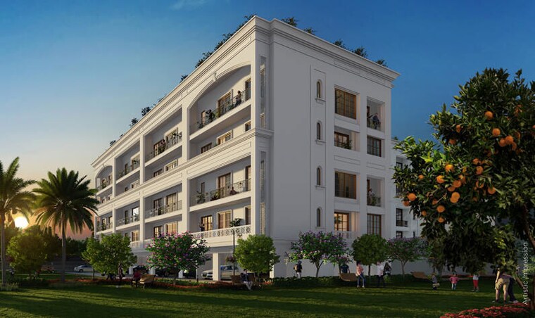 Exterior View, central-park-the-orchard 3 Bedroom 2129 Sq.Ft. Builder Floor In Sohna Sector 33 Gurgaon 10375581