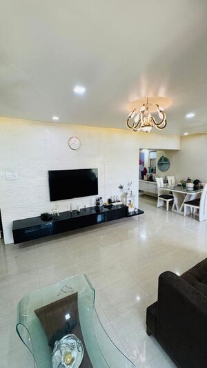 Living Room in 3 BHK Apartment at Paranjape Schemes Pebbles, Bavdhan – for Rent