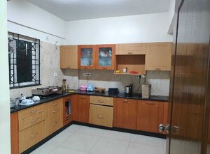 Kitchen in 3 BHK Apartment at Majestic Residency, Btm Layout – for Rent