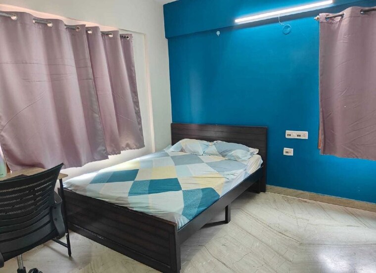 Bedroom, majestic-residency 3 Bedroom 1500 Sq.Ft. Apartment In Btm Layout Bangalore 10375606