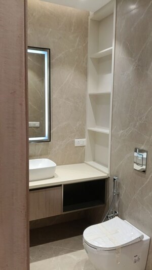 Bathroom in 4 BHK Builder Floor at Sushant Lok I – for Sale