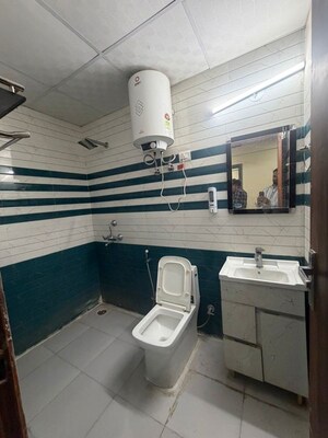 Bathroom in 2 BHK Builder Floor at Jalvayu Vihar – for Rent