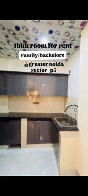 Kitchen in 1 RK Builder Floor at Phi Iii Greater Noida – for Rent