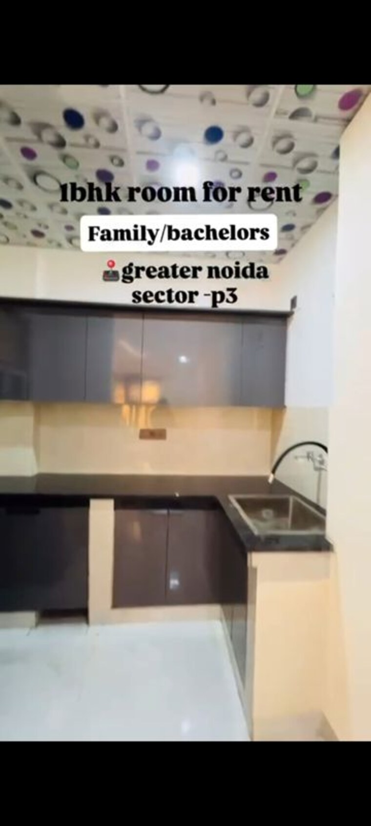 Kitchen, phi iii greater noida 1 RK 300 Sq.Ft. Builder Floor In Phi Iii Greater Noida Greater Noida 10375990