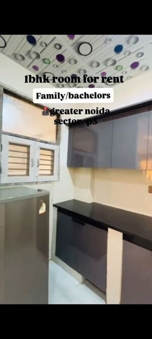 Kitchen in 1 RK Builder Floor at Phi Iii Greater Noida – for Rent