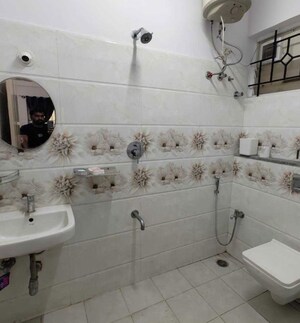 Bathroom in 2 BHK Apartment at Vijetha Gardenia, Muneshwara Nagar – for Rent