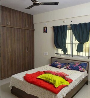 Bedroom in 2 BHK Apartment at Vijetha Gardenia, Muneshwara Nagar – for Rent