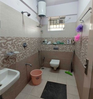 Bathroom in 2 BHK Apartment at Vijetha Gardenia, Muneshwara Nagar – for Rent