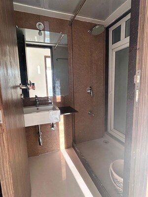 Bathroom in 3 BHK Apartment at Goel Ganga Legend, Bavdhan – for Rent