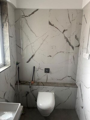 Bathroom in 2 BHK Apartment at Crescent Heritage, Khar West – for Rent