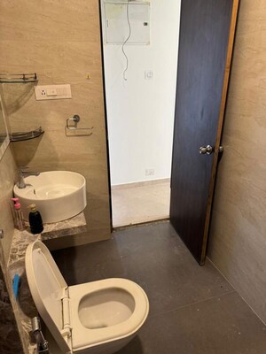 Bathroom in 2 BHK Apartment at Crescent Heritage, Khar West – for Rent