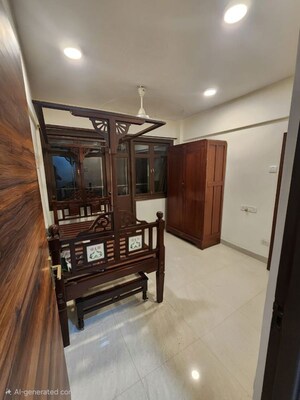 Living Room in 3 BHK Apartment at Reputed Khaibar, Bandra West – for Rent