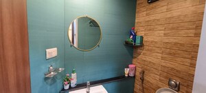 Bathroom in 1 BHK Apartment at Lodha Crown Quality Homes, Majiwada – for Rent