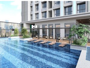 2 BHK Apartment – Exterior View View at Prescon Midtown Bay, Mahim West - for Rent