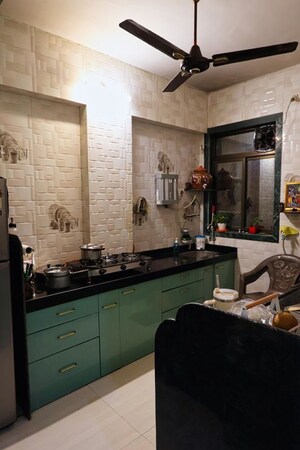 Kitchen in 4 BHK Apartment at Sector 2 Belapur – for Rent