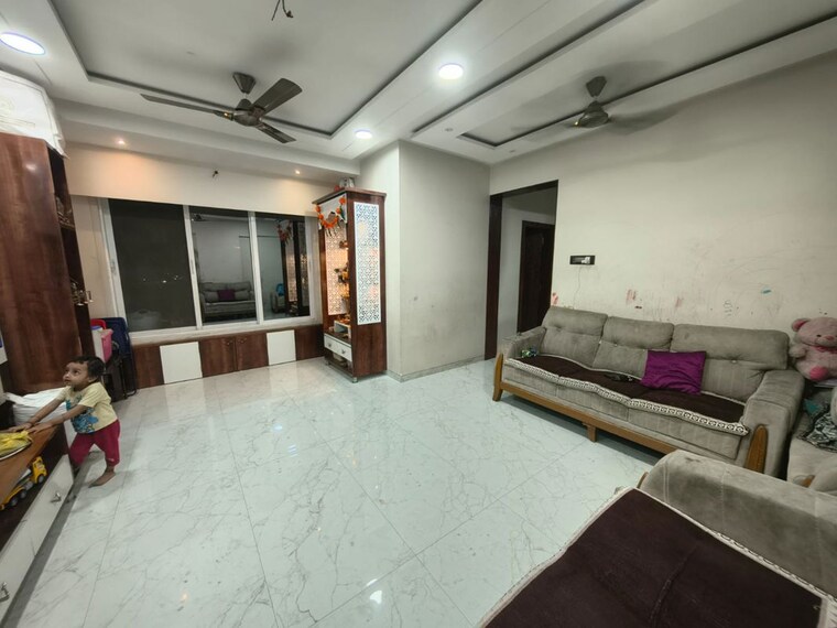 Living Room, grow-more-tower 2 Bedroom 1200 Sq.Ft. Apartment In Kharghar Navi Mumbai 10376320