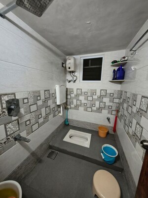 Bathroom in 2 BHK Apartment at Grow More Tower, Kharghar – for Rent