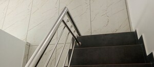 Staircase in 3 BHK Villa at Ottapalam – for Sale