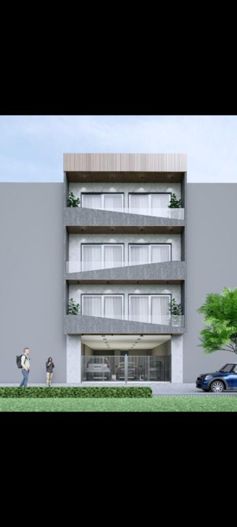 Exterior View, sector 85 4 Bedroom 250 Sq.Yd. Builder Floor In Sector 85 Faridabad 10376370