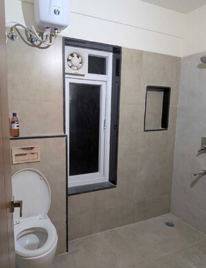 Bathroom in 3 BHK Apartment at DSR Green Waters, Gunjur – for Rent