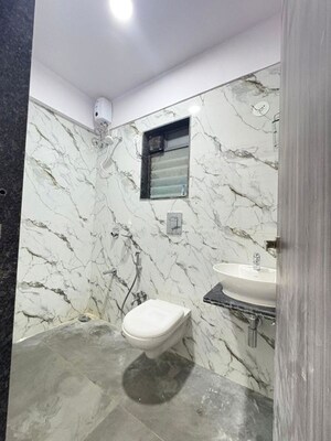 Bathroom in 2 BHK Apartment at Saffron Chs, Borivali West – for Rent