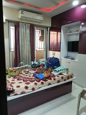 Bedroom in 2 BHK Apartment at Vedant Shree Gopinath Sublime, Kalwa – for Rent