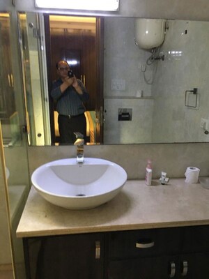 Bathroom in 3 BHK Builder Floor at Defence Colony – for Rent