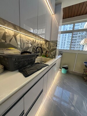 Kitchen in 3 BHK Apartment at Amrapali Silicon City, Sector 76 – for Rent