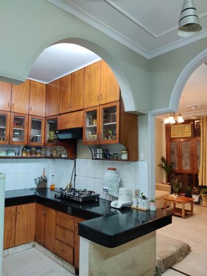 Kitchen in 2 BHK Builder Floor at Kalkaji – for Rent