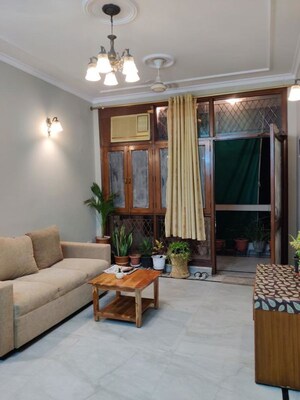 Living Room in 2 BHK Builder Floor at Kalkaji – for Rent