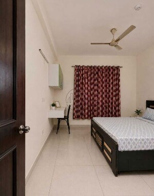Bedroom in 2 BHK Apartment at Prestige Lakeside Habitat Villas, Gunjur – for Rent