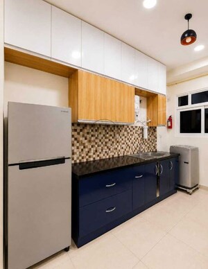 Kitchen in 2 BHK Apartment at Prestige Lakeside Habitat Villas, Gunjur – for Rent