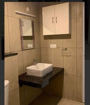 Bathroom in 2.5 BHK Apartment at Prestige High Fields, Gachibowli – for Rent