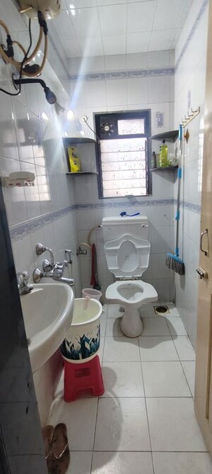Bathroom in 1.5 BHK Apartment at Aditya Ganga CHS, Chembur – for Rent