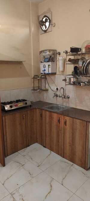Kitchen in 1 RK Independent House at Vishesh Khand, Gomti Nagar – for Rent